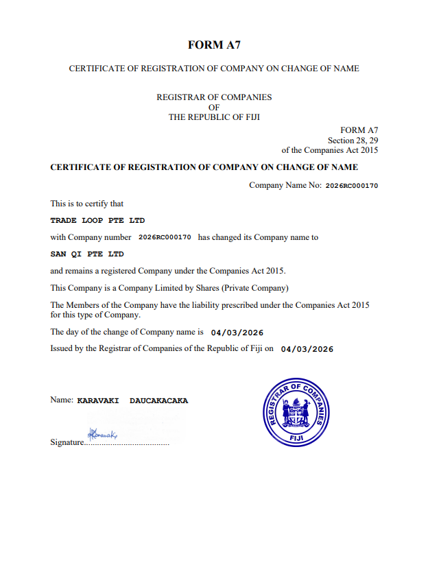 SAN QI PTE LTD